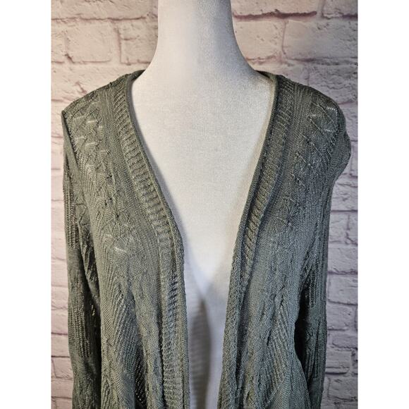 Torrid Women's Cardigan Open Front Sweater Short Long NWT Size 3 Green - Picture 2 of 11